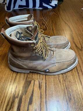 Thorogood American Tan Steel Toe Sz 12 Boots